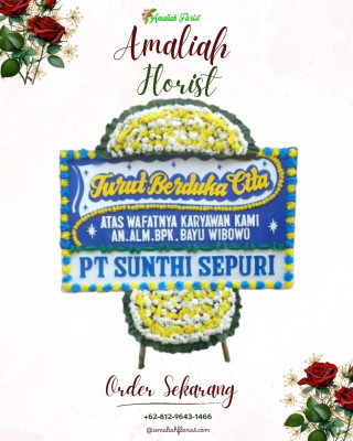 Papan Bunga Duka di Karu